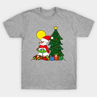 Sato Family Cute Snowman Christmas T-Shirt